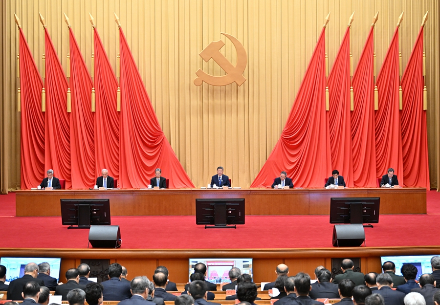 ??1月6日,中共中央總書記、國家主席、中央軍委主席習(xí)近平在中國共產(chǎn)黨第二十屆中央紀(jì)律檢查委員會第四次全體會議上發(fā)表重要講話。李強(qiáng)、趙樂際、王滬寧、蔡奇、丁薛祥、李希出席會議。